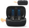 daunke for Skullcandy DIME 3 Wireless Earbuds, Soft Silicone Protective Cover,Case with Round buckle,Full Protection,Black