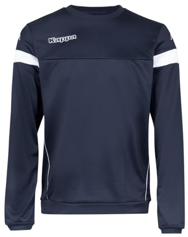 Kappa Herren Lido Sweat trainingsshirt, Marineblau/Weiß, XL