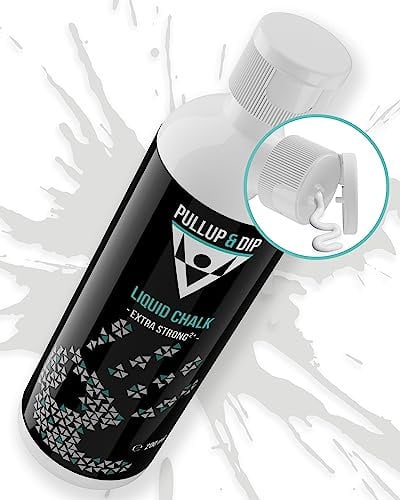 PULLUP & DIP Liquid Chalk Flüssige Kreide für perfekten Grip bei Klettern, Bouldern, Gewichtheben und Calisthenics - Schnell trocknend, extra stark & abwaschbar