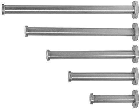 Edelstahl Kleiderlüfter – Garderobenhaken in 5 Größen von 10 bis 30 cm – robuster Wandhaken für Jacken, Handtücher & Kleidung (15cm)