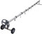 COSTWAY Enrouleur de Bâche Télescopique Enrouleur de Couverture Thermique pour Piscine en Aluminium et Acier Inoxydable 420-460 cm