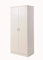 Timber Art Design Rio Costa 2 Door Double Wardrobe White Bedroom Furniture Modern With Shelving, Hanging Space, Bedroom Furniture Storage With Chrome Metal Handles - 47 x 76 x 181 cm