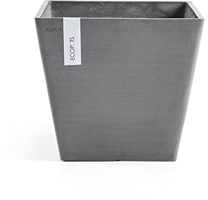 ECOPOTS Rotterdam Pflanzgefäß - Recycelter Kunststoff, robustes Design für drinnen & draußen, UV- und frostbeständig