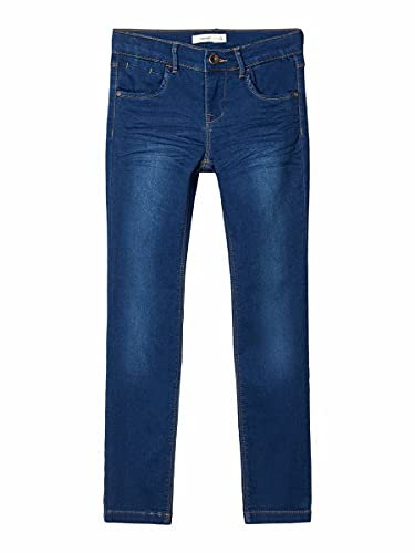 NAME IT M dchen Nkfsalli Dnmthayers 3391 Swe Pant Noos Jeans, Dark Blue Denim, 134 EU