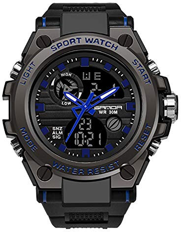 rorios Herren Militär Sportuhr Digital Quarz Uhr mit Silikon Armband Digitaluhren für Männer Jugendliche Elektronische Uhr mit Alarm Timer