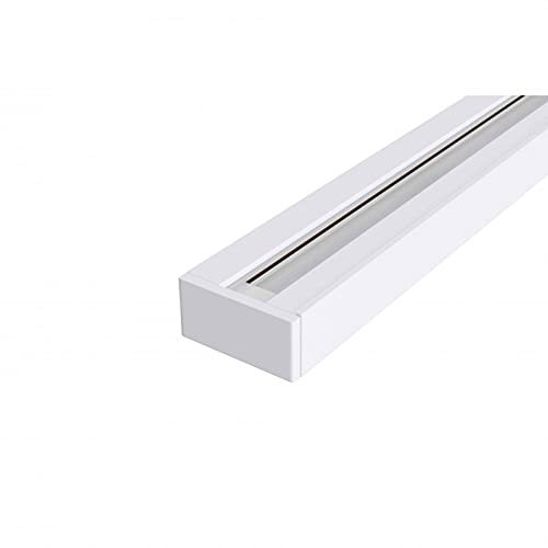 Maytoni Track Lighting Schiene für Schienensysteme aus Aluminium, Zweiadrig Track, 1-Phasen, stromschiene modern, 1 m lang, Weiß für Wohnzimmer, Schlafzimmer, Küche, Flur