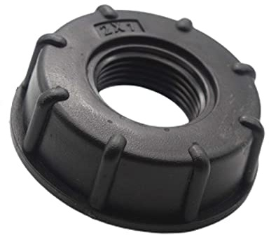 DS24 IBC Container Tank Zubehör Anschluss Adapter S60x6 -> Innengewinde IG | Außengewinde AG (S60x6 -> Innengewinde 1)