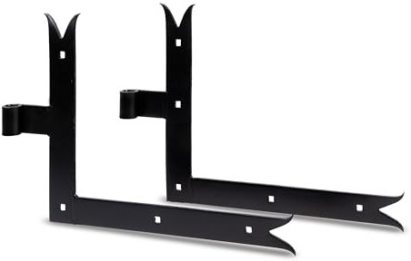 Alberts 306380 Fensterladen-Winkelband | Abschluss gerade oder Karpfenschwanz für oben oder unten | schwarzer Tauchlack | Rolle: Ø14 mm | Größe 250 x 300 x 35 mm | 2er Set