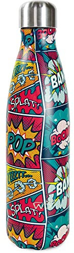 BOTTIGLIA TERMICA 500ml FUMETTO IN ACCIAIO INOX