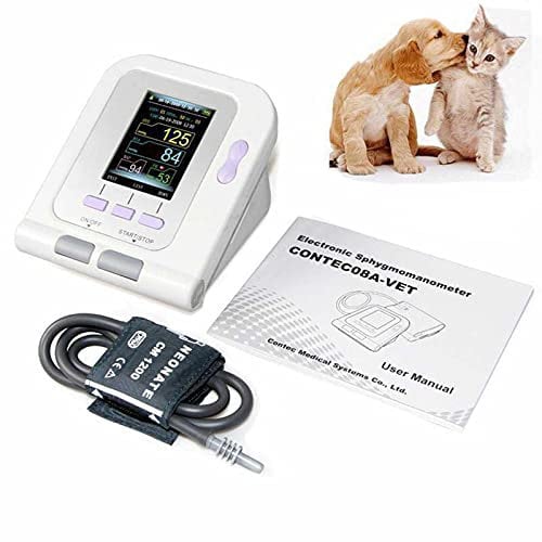 SANLAIHGJY Tierärztliches Elektronisches Blutdruckmessgerät, Digitale Tierärztliche Blutdruckmessmanschette, Elektronisches Blutdruckmessgerät Für Die Hunde-/Katzen-/Haustierpflege