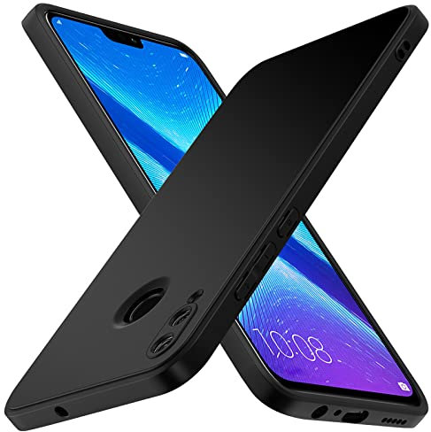 iVoler Cover in Silicone per Honor View 10 Lite con Protezione della Fotocamera, Ultra Sottile Custodia in TPU Morbida Anti-Graffio Antiurto Protettiva Case, Nero
