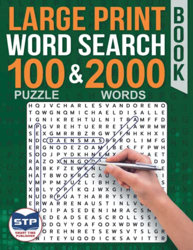 Large Print Word Search Book: 100 Puzzles and 2000 Words (Big Large Set 5 in 1. New Edition 2.0)
