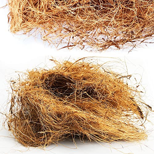 MW.Shop.24 500g Kokosfasern 100% Biologisch langfasrig - für Tiere Vögel Nestbau, Schildkröten, Spinnen - Bastelbedarf - Dekoration Floristik Orchideen
