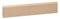 KGM Sockelleiste Coburger Profil – Fußbodenleiste Fichte Massivholz - Furnier Buche - ungedämpft Klarlack lackiert – Maße: 2400 x 14 x 60 mm – 1 Stück