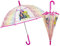 PERLETTI Regenschirm für Mädchen 45/8, automatisch, Regenbogen, mit sicherer Öffnung, Struktur und Stangen aus Fiberglas, Kids, Farbig, único, Lässig