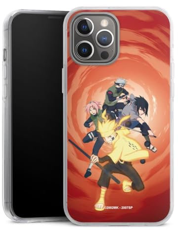 DeinDesign Case kompatibel mit Apple iPhone 12 Pro Max Handyhülle transparent Hülle Naruto Shippuden Sasuke Sakura