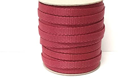 10mm Polypropylene Webbing Heavy Duty Strap For Backpacks Belts Handles Bags Straps Dog Leads (25 Metres, Burgundy)