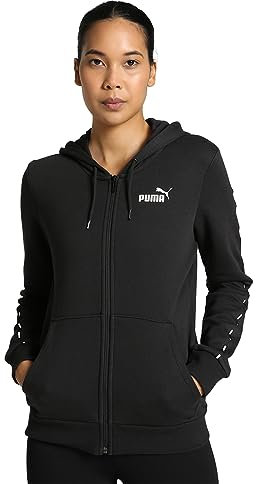 PUMA Damen ESS Tape Fz Hoodie FL Sweat
