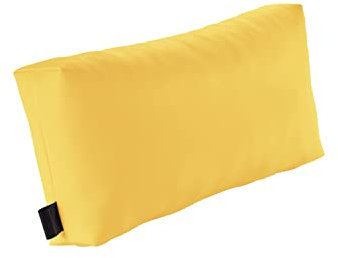 pader medi.tech Massagekopfkissen mit Schaumstoff-Flocken, 45x20x9cm, Therapiekissen, Lagerungskissen für die Physiotherapie mit Kunstlederbezug | abwaschbar, bequem | 05 Mais