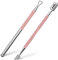 Jestilo Stainless Steel Cuticle Pusher and UV Gel Nail Polish Remover [Pack of 2] Cuticle Remover & Trimmer | Nail Art Tools Scraper and Cleaner (Pink)