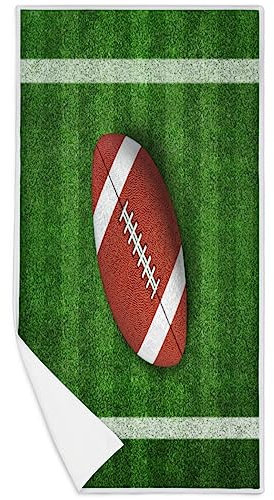 WowPrint American Football Field Quick Dry Towel Football Sport Mikrofaser Handtücher für Strand Sport Fitnessstudio Spa Yoga Badezimmer