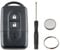2 Button Smart Remote Car Key Shell for Nissan Micra Xtrail Qashqai Juke Duke Navara (with Batteries)