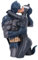 Nemesis Now Batman & Catwoman Büste 30 cm, Kunstharz, offizielles Lizenzprodukt, Batman & Catwoman küssendes Ornament, DC Hero Sammlerstück, gegossen aus feinstem Harz, fachmännisch handbemalt
