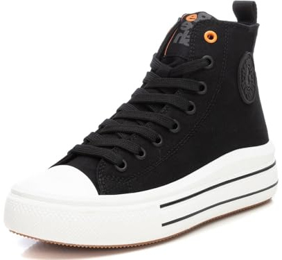 Refresh Damen 171931 Geknöpfte Hausschuhe, Schwarz, 37 EU