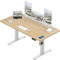 TRIUMPHKEY Höhenverstellbar Schreibtisch groß 200x80cm mit USB Ladeanschluss, 3 Memory-Steuerung Schreibtisch Höhenverstellbar Anti-Kollisions Höhenverstellbarer Tisch