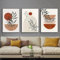 Moderne Aesthetic Pflanze Bilder Boho Deko Bilder,Abstrakt Kunst Wandbilder Bohemian Poster Set,Ohne Rahmen (Poster-03,3Pcs-20x30cm)