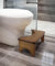 RayLove Physiologischer Toilettenhocker aus Bambus – WC-Trittbrett aus Holz – 35 Grad strapazierfähiger C-förmiger Hocker(Braun)
