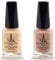 (2Pcs Set) Halal Nail Polish with Henna Infused Permeable Nail Polish Wudhu and Vegan Friendly Long lasting Shiny Nail polish (Natural + Dusty Pink)