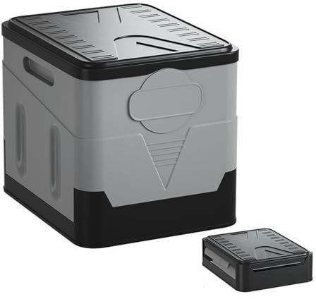 RENHUAVOY Faltbare Campingtoilette mit Müllbeuteln, Tragbare Reise-Toilette für Erwachsene, Auto-Toilette/Wohnwagentoilette/Camper Toilette/Reisetopf/Mobile Toilette, für Ausflüge, Picknicks,