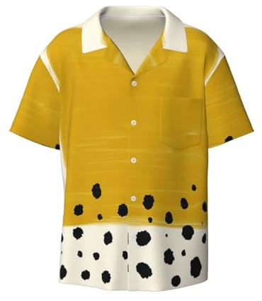 MLTRFGJ Chemise à manches courtes pour homme avec motif imprimé drapeaux à carreaux et col cubain noir et blanc