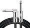 Shaevle Instrumentenkabel Elektrisches Instrumentenkabel Bass AMP-Kabel 1/4 für E-Gitarre, Bassgitarre, Keyboard, Elektrische Mandoline, Pro Audio (RIGHT, 3m/10ft)