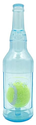 Funny Dog Squeaky Toy - Cruncher Water Bottle with Ball Toy for Small to Large Dogs