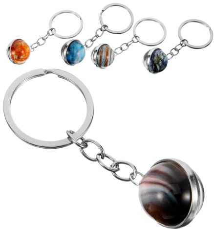 GALPADA 10 Stück Planet Schlüsselanhänger Schlüsselanhänger Für Anhänger Schmuck Lustiger Charms Stern Sonnensystem