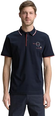 Tom Tailor Herren 1046795 Poloshirt, 10668 - Sky Captain Blue, XL EU