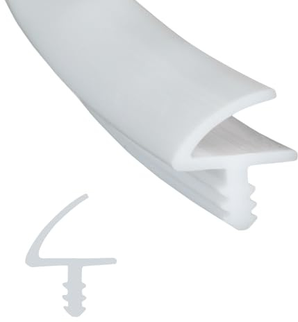Zimmertürdichtung,CEIEVER Dichtungsband für Türen Fenster 10M/25M Türdichtung für 3mm Nut und 11mm Falz Türwetter-Stripping Türdichtungen für Türrahmenfenster Schalldämmung (Weiß, 10M)