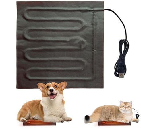Anulely Portable Heating Pad | 5V Electric USB Hand Feet Warmer | Waterproof Foldable Electric Cushion Heated Pad for Winter Foot, Neck, Shoulders and Back Relief