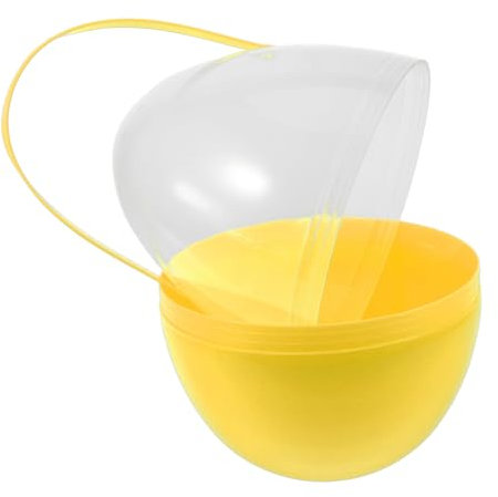 CAXUSD Plastik-ostereier Mit Griff Für Aufbewahrungsbox Eier Dekorative Eierbehälter in Eierform Und Nachfüllbar Für Osterkorb