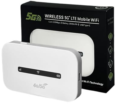 Mobile WiFi Router-High Speed Travel WiFi Dispositif WiFi Dispositif de Internet | Réseau sans Fil Gigabit Ethernet Band, IPv6 USB 2.0 MU-MIMO DDR3, Repeater Bridge Access Mode, Rou