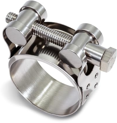KINETOX 6 piezas Abrazaderas Metalicas Para Tubos 29-31mm | Abrazaderas Metalicas Acero Inoxidable 304 con Alta Sujeción y Perno Articulado para Auto, Escape, Industria y Bricolaje