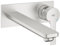 Grohe Lineare Badarmatur - 2-Loch-Waschtischarmatur Ausladung 207 mm, supersteel 23444DC1
