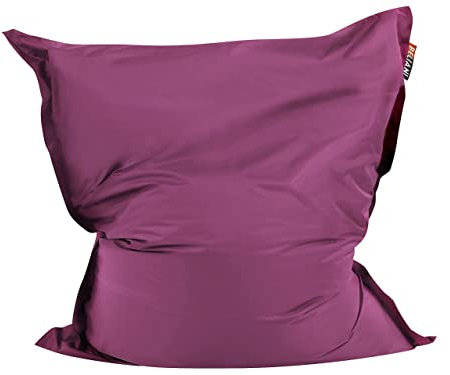 Beliani Praktisches, lustiges Sitzkissen Polsterbezug EPS Kugel 140x180 cm violett Fuzzy
