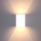 SSC-LUXon LED Wandlampe Gips dimmbar, eckig (überstreichbar) Up & Down - Innenleuchte LED 3W G9 warmweiß 2700K dimmbar