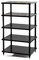 Solidsteel S2-5 Mobile Stereo Hi Fi Porta Elettroniche, Mobiletto Rack Audio a 5 Livelli in Legno (Made in Italy), Telaio in Metallo per Impianto Hi-Fi Stereo, Punte Regolabili in Acciaio INOX