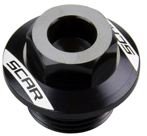 SCAR Dado Canotto Sterzo Compatibile con KTM SX SXF EXC TPI EXCF 125 150 250 300 350 450 500 03-25 HUSQVARNA 14-26 GASGAS 21-26 TRIUMPH TF 250 450 X RC E C 24-26- Nero