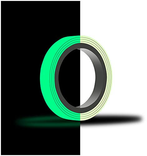 10m Zierstreifen Nachtleuchtend (1,29 €/m) Folie selbstklebend Leuchtend Klebeband Leuchtfolie fluoreszierend Starke Leuchtkraft (20mm Breite)