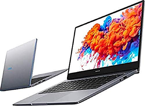 HONOR MagicBook 15 Laptop, 15,6 Zoll Notebook, 8 GB RAM 256 GB SSD, AMD Ryzen 5 3500U, Fingerabdrucksensor, Deutsches QWERTZ-Layout, Windows 10 Home - Space Grey